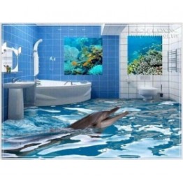 Sơn Tony hoa văn 3D phòng tắm